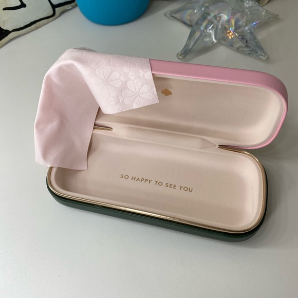 kate spade Accessories - Kate spade eyeglass case pink and green
